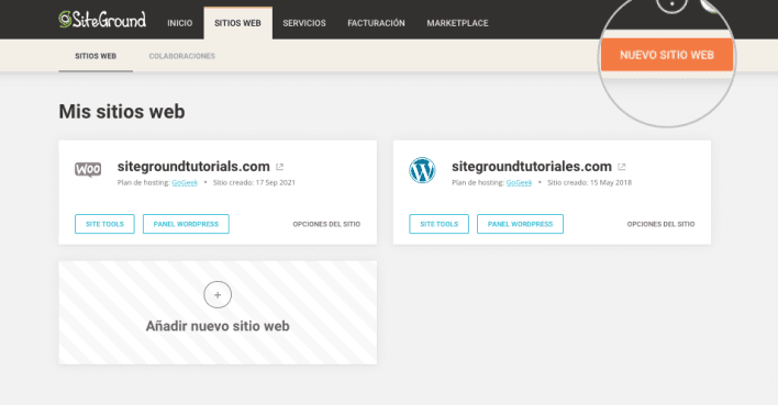 Usa el asistente de configuración para instalar wordpress